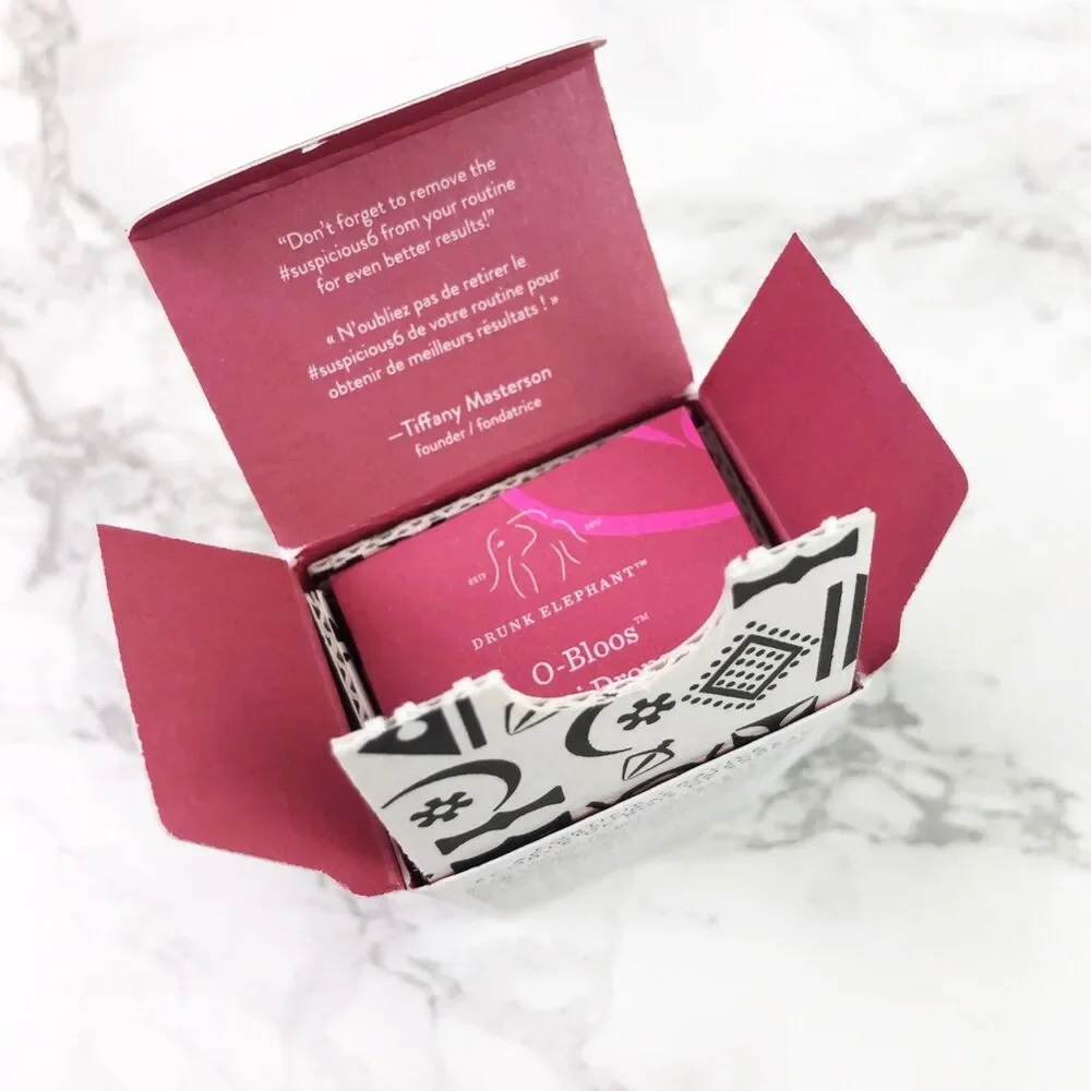 NIB Drunk Elephant O-Bloos Rosi Drops Blush Serum Makeup w/ Lala Retro Sample